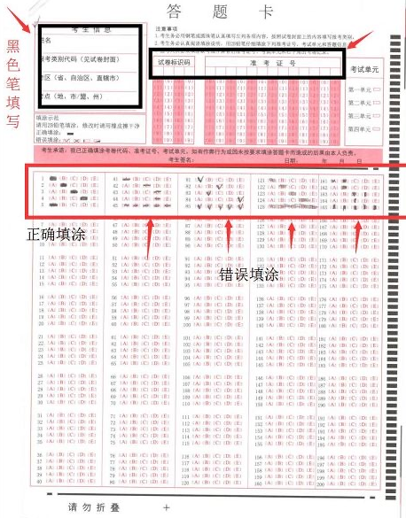 執(zhí)業(yè)藥師考試答題卡