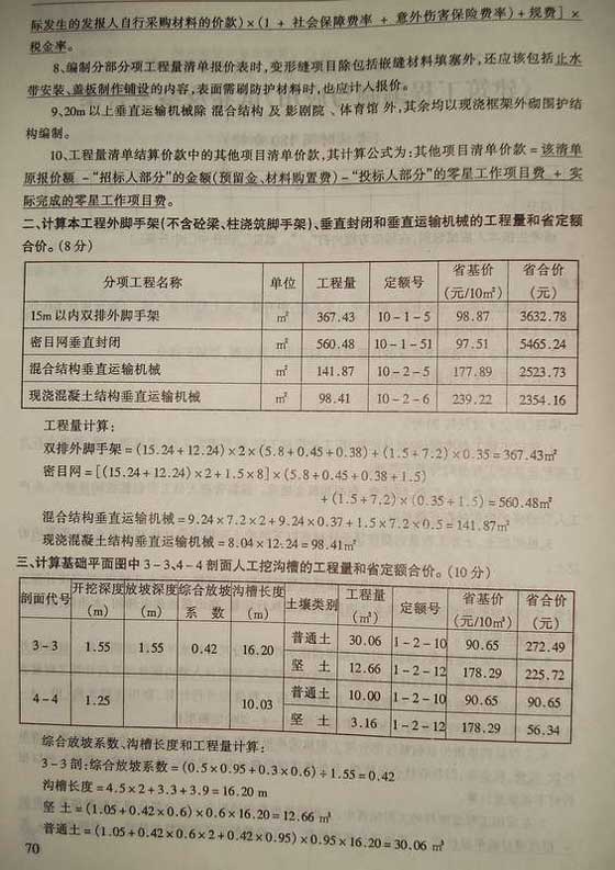 2006山東造價員考試《建筑工程》試題及答案