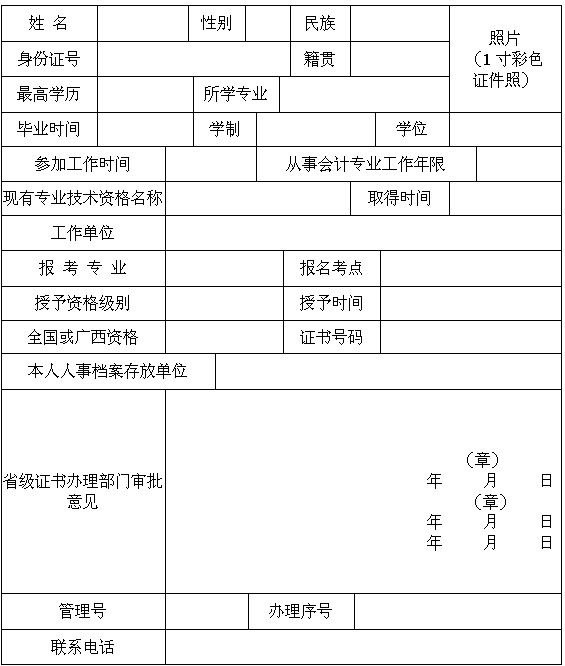 廣西2014年中級(jí)會(huì)計(jì)師考試證書辦理