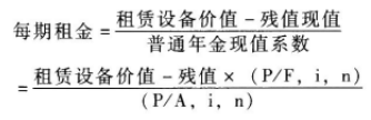 租金的計(jì)算